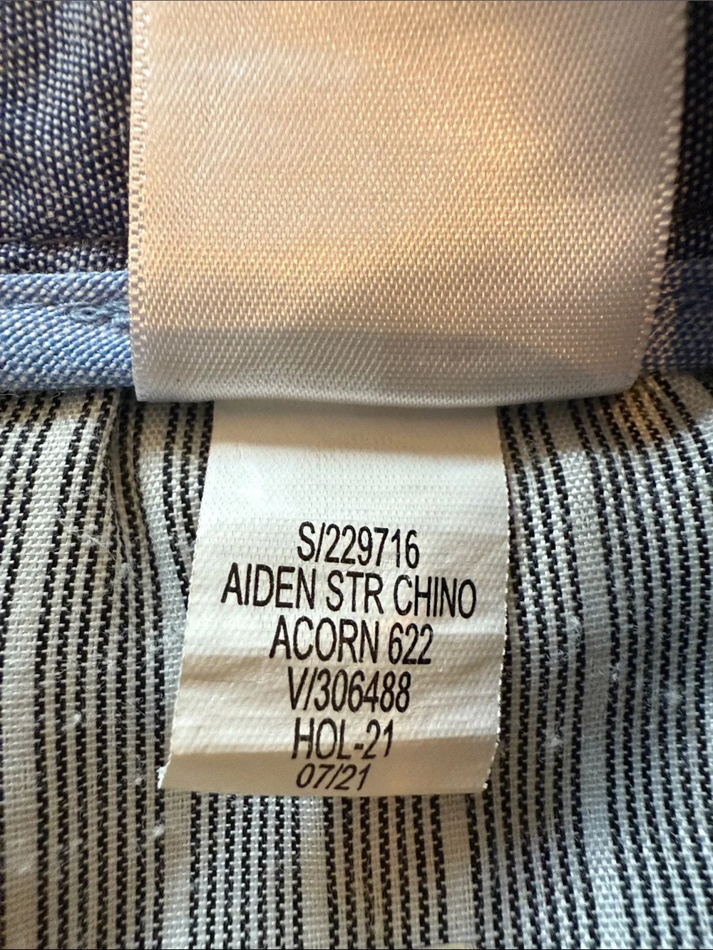 Banana Republic Aiden Str. Chino 33X34 Acorn Color darker tan Brown Pants